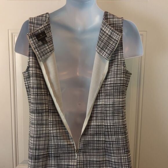 Worthington black and white graphic sleeveless dress - Picture 9 of 10